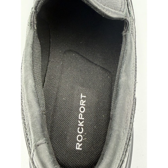 Rockport Men\'s Junction Point Slip-On Size 9.5 H79443 Black Leather Shoes main image 4